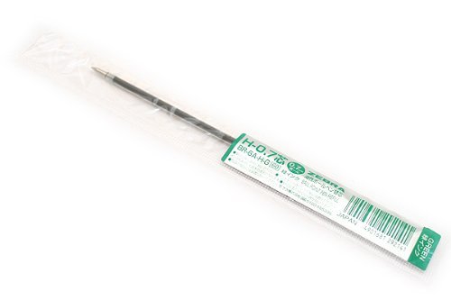 Recharge Zebra H-0.7 encre verte 0.7 mm pointe moyenne pour stylo à bille