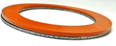 4" Gasket Silicone Rubber & Graphite Set for Vacuum Casting Flasks Lost Wax Cast by JTS