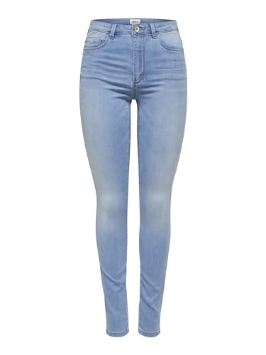 ONLY Damen Onlroyal Hw Sk Jeans Bb Bj13333 Noos, Light Blue Denim, S / 34L
