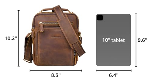 Jack&Chris Distressed Cowhide Crossbody Bag