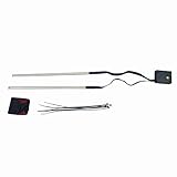 Light-Up para Lights M365 Foldabl Strip Electric LED Scooter Accesorios de Bicicleta Coloridos Bidón Rojo (Negro, One Size)