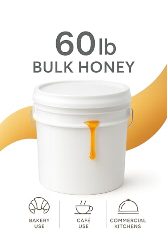 Miel Natural Pura 60 lb Envase Grande Fácil Vertido miniatura 2