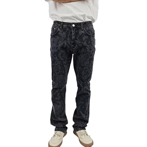 Men's Stacked Slim Fit Jeans Skinny Stretch Straight Leg Denim Pants Y2K Grunge Graphic Jeans Vintage Aesthetic Pants2