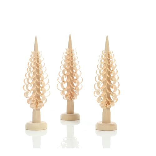 Rudolphs Schatzkiste Weihnachtsdeko Spanbaum 3er Set H=12cm NEU Baum...