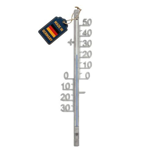 TFA Dostmann Analoges Außenthermometer, aus Metall, wetterfest,...