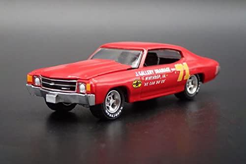 Modelo a Escala 1:64 Chevrolet Chevelle 1972 Rojo miniatura 2