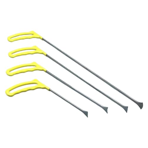 Dent Repair Rods Car Dent Removal Tool Replacement Universal Damage Repair Tools Hail Dent Flat Head Rod for Door Dings, 4pcs
