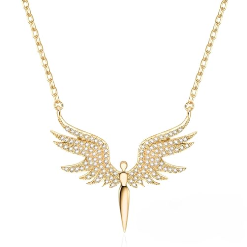 Collier Angel Wings Pendant Colliers for Women Jewelry Argent