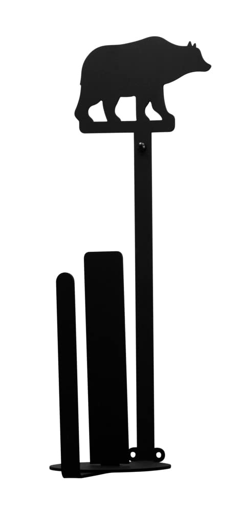 Soporte vertical para toallas de papel de pared de oso en cocina