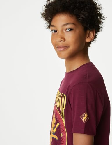 Image of Marks & Spencer Boy Cotton Solid Regular Fit T-Shirt