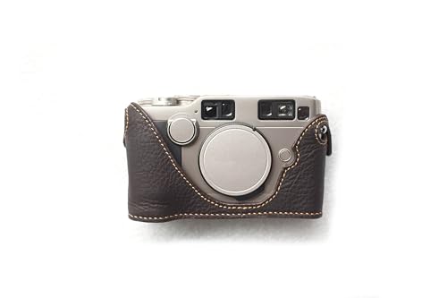 Demi-étui Contax G2 cuir marron - Housse idéale pour la photographie de rue et voyage