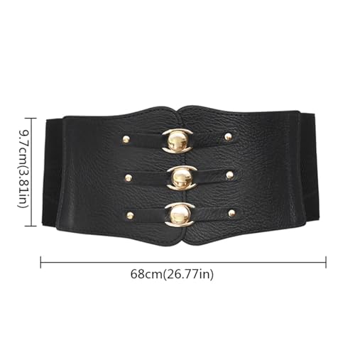 Elastic Wide Corset Belts Women Waist Plus Size Belt Female Dress Waistband Big Stretch Cummerbunds Clothes Accessory3