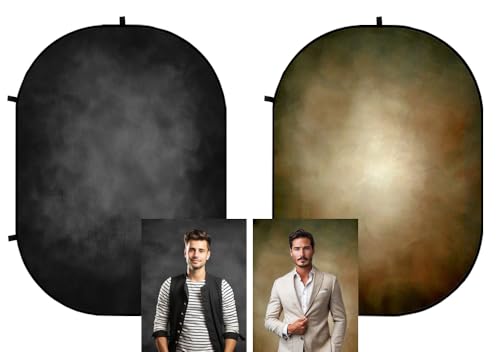 Kate 1.5x2m Schwarz/Braun Falthintergrund Faltbar Falthintergrund Fotografie Faltbare Hintergrund Walimex Falthintergrund for Mikrofaser mit Tragetasche