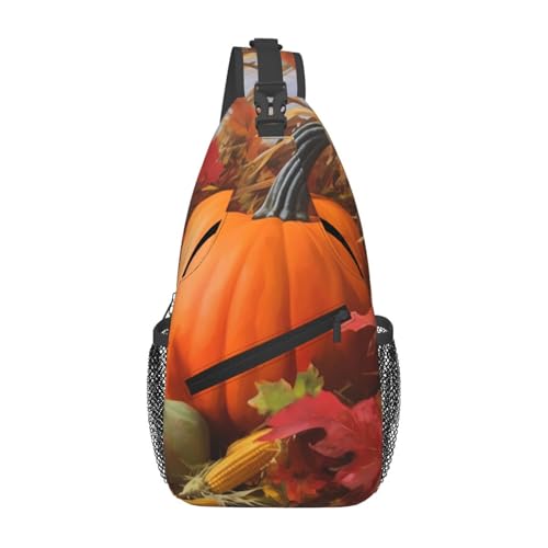 Bolso Cross Chest Harvest Pumpkin para Hombre y Mujer