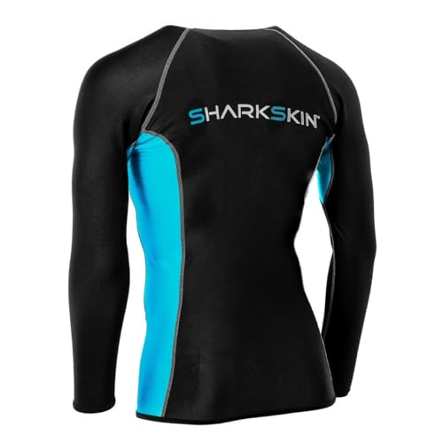 Sharkskin Chillproof Men's Long Sleeve Top - Black/Blue, X-Large2