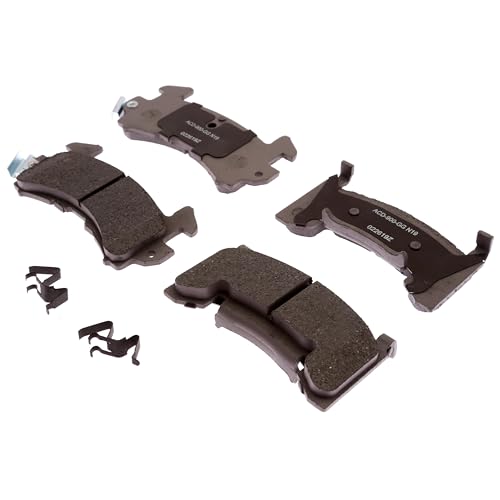 Brake Squeal or Squeak Noise Intermittently on Initial Brake Applies - 2013-2022 Buick Cadillac Chevrolet 10 ACDelco Silver Rear Brake Pad Set with Clips 14D154CHF1 | GM 19387605 Ceramic Rear Brake Pads for Select Cadillac, Buick, GMC, Oldsmobile, Pontiac, and more