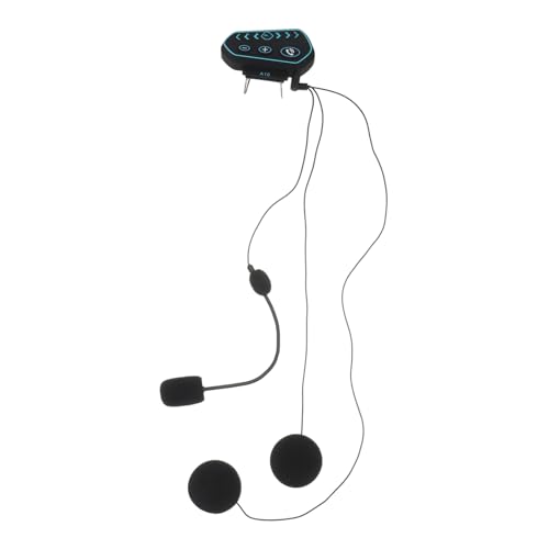 NUOBESTY Auriculares De Casco Impermeables con Intercomunicador Inalámbrica Función De Respuesta Automática y Tecnología De Reducción De Ruido para Motociclistas