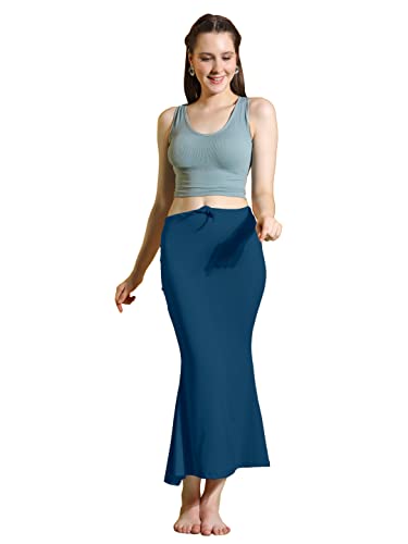Image of Amazon Brand - Anarva Women Cotton Blended Saree Shapewear Regular Petticoat Skirt For Saree