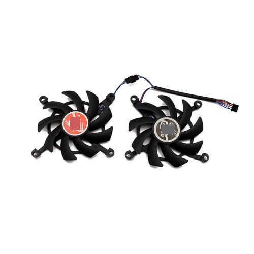 IMASHNA Componentes de computadora RTX 2060 2060 Ti Reemplazar Ventiladores compatibles con GTX 1660Ti 1650 1660 Super Ventilador de refrigeración de Tarjeta gráfica