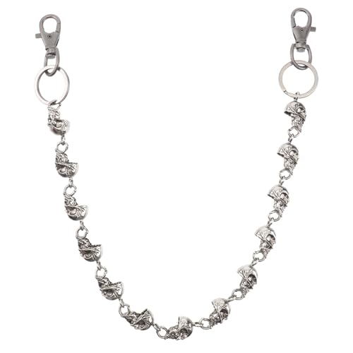 KESYOO Metal Trouser Chain with Skull Design Stylish and Durable Waist Chain for Men and Women Perfect for Nightclubs and Parties