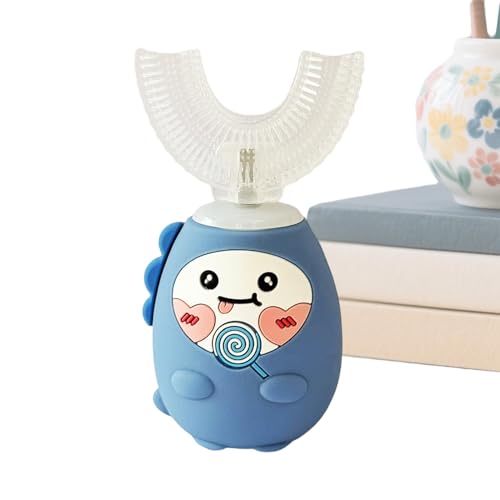 Cepillo De Dientes En Forma De U Para Niños,Cepillo Eléctrico De Completa Con 3 Modos Y Temporizador | Limpiador Recargable y Potente | para Viajes, Escuela, Hogar y