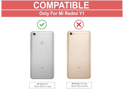 Image of COVERBLACK Soft Rubber Silicon Clear Back Cover Compatible Model for MI Redmi Y1 - Transparent