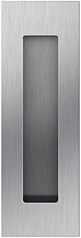 Flush Pull 6“ Rectangular-Satin Brushed, Free of Sharp Edge