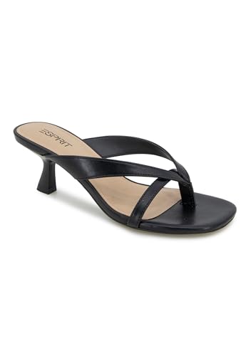 ESPRIT Echo, Sandalia con talón Mujer, Negro, 42 EU