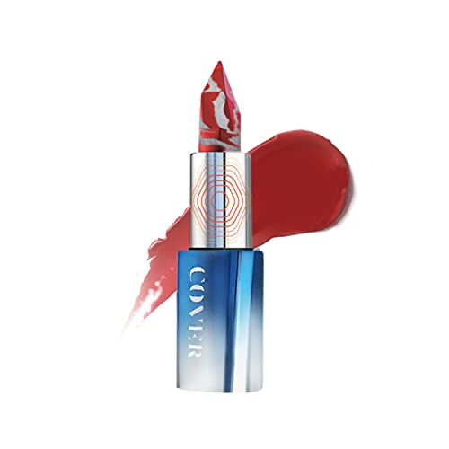 Front Cover FC マーブルシアー リップスティック マーブル カットデザイン 口紅 バーガンディ 008 2.8g