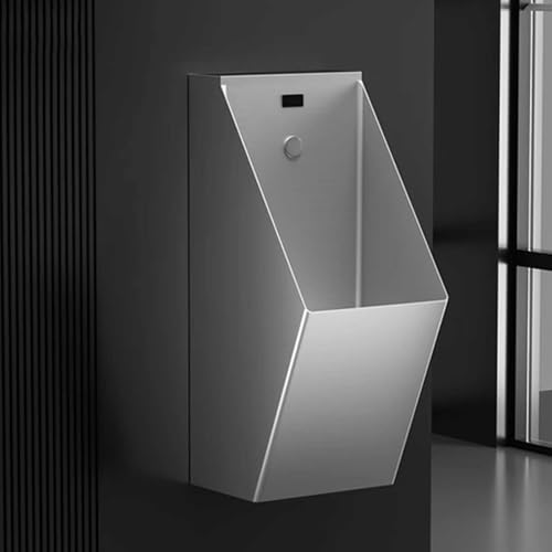 男性用壁掛け小便器、304ステンレススチール製小便器、空港、バー、公共の場向けインテリジェントセンサーフラッシュ
