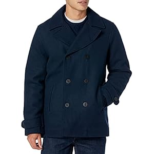 Amazon Essentials Wool Blend Heavyweight Peacoat heren Erwtenjas