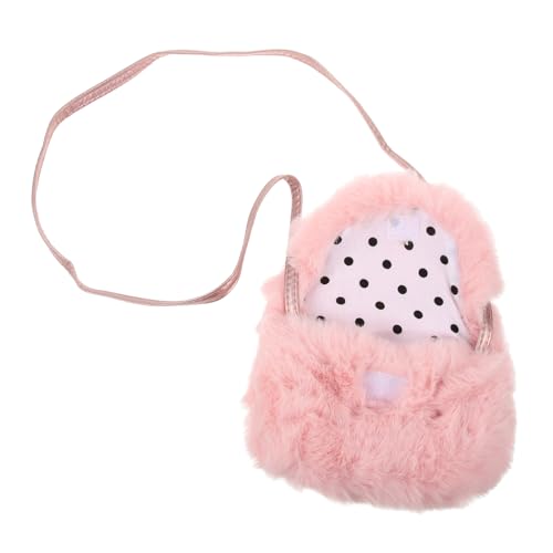 BESTYASH Girls Fashion Bag Crossbody Bag for School Plush Storage Kids Portable Pouch
