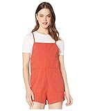 RVCA womens Johan Romper Dress, Hot Coral, Medium US