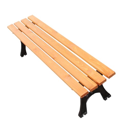 Chaise de jardin double en bois pour aménager un coin repos