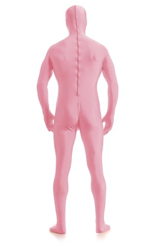 Image of ATHX Men's and Women's Spandex Open Face Bodysuit Costume Adult Stretchy Halloween Cosplay Body Suit Zentai Suit Outfits