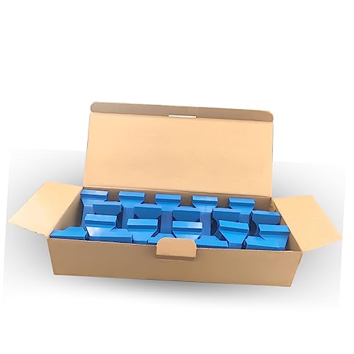 Espaciadores de suelo laminado ABS azul, kit de 20 cuñas creativas para montaje de parquet 3