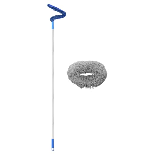 Image of PATIKIL Ceiling Fan Cleaner Duster, 12.9 inch to 59 inch, 2 in 1 Microfiber Duster Extendable Handle Fan Blade Cleaning Tool Removable Washable for Furniture Blind, Gray