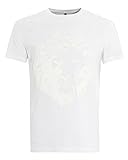 Versace Versus BU90104 Lion Head Embossed White T-Shirt M White