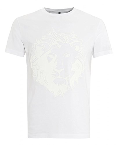 Versace Versus BU90104 Lion Head Embossed White T-Shirt M White