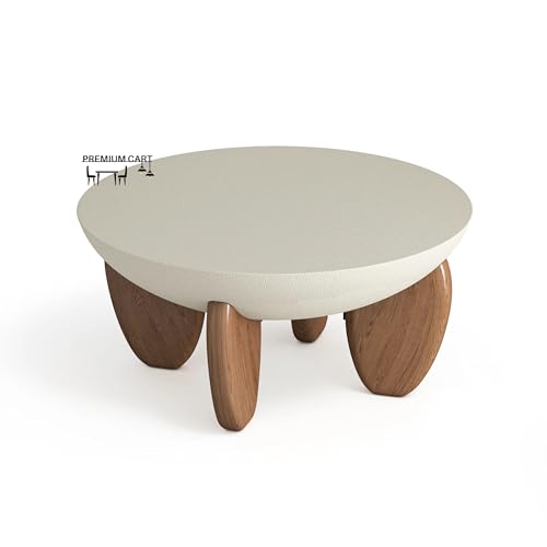 Image of Upholstered 3 Seater Sofa Three Seater Sofa with Wooden Legs for Living Room Hotels & Offices (Coffee Table)