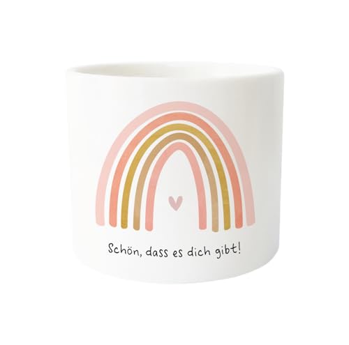 Grafik-Werkstatt Blumentopf klein | mini Dekotopf mit Papierpflanze | Keramik | Schön, DASS es Dich gibt Grafik-Werkstatt Blumentopf klein | mini Dekotopf mit Papierpflanze | Keramik | Schön, DASS es Dich gibt