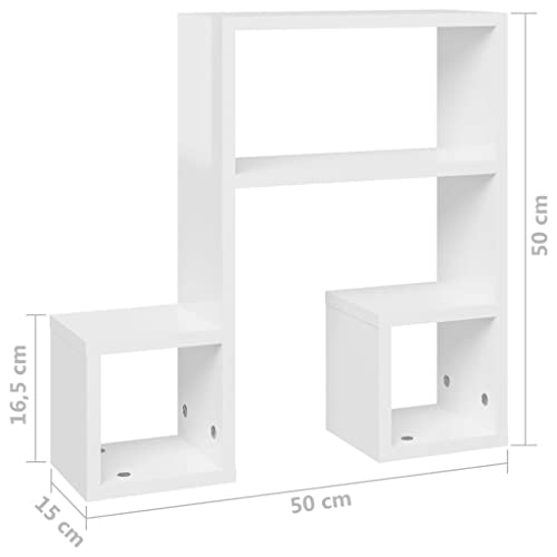 Étagère murale étagères d'exposition robustes et résistantes 50 cm