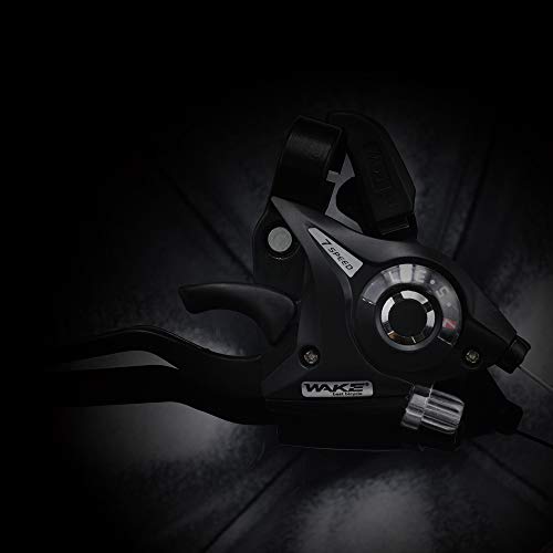 Fomtor 3X7 Bike Shifters Set 21Speed Mountain Bike Shifters Left Right Brake Lever Shifter With Shift Cables For Mountain Bike Folding Bike,V-Brake (1 Pair) #TOP4
