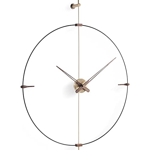Nomon Mini Bilbao G Wall Clock | Fiberglass/Walnut/Brass #TOP7