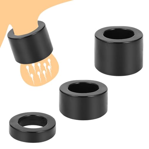 GeRRiT 3 Stück Set Silikon Penisring Hodensack Ring,Cockring Hodenring Eichelring Ballstretcher Ejakulation Verzögern SM Penis Ring Erotik Sexspielzeug für Männer Paare