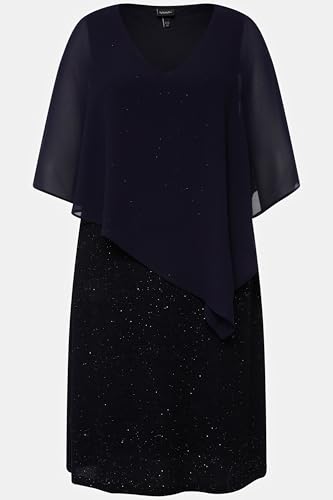 Robe double couche en mousseline Ulla Popken grande taille chic - 7