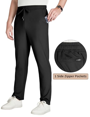 LETAOTAO 34"/36" Inseam Tall Mens Joggers Sweatpants Extra Long Zipper Pockets Athletic Gym Track Pants3