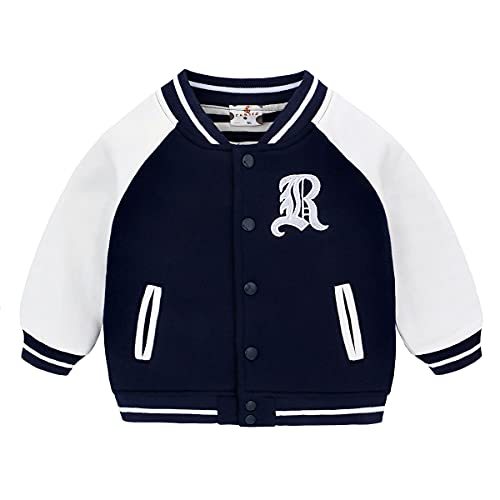 Famuka Little Kid Baseball Jacket Warm Cotton Outerwear Toddler Boy Girl Coats cover