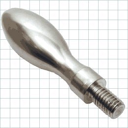CLM-550-SH-S Carr Lane Manufacturing Rounded Handle, Threaded, Stainless Steel: Size 5