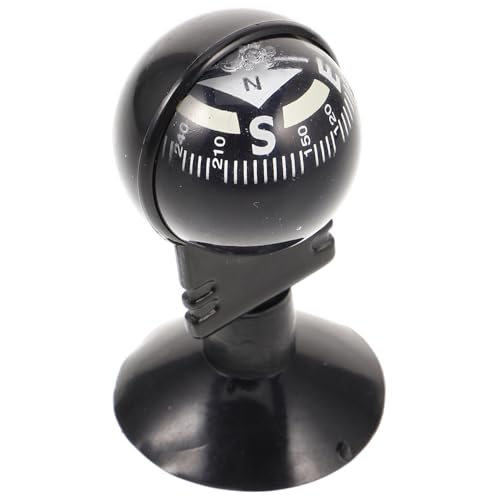 Brújula portátil rotativa para auto con base de succión miniatura 1